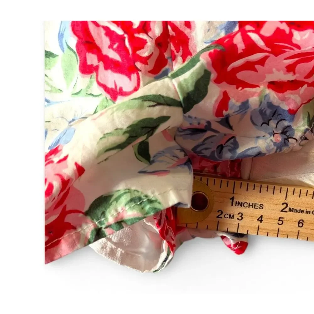 Hello Molly Floral Cottagecore Romper Size 8 Rose Print
